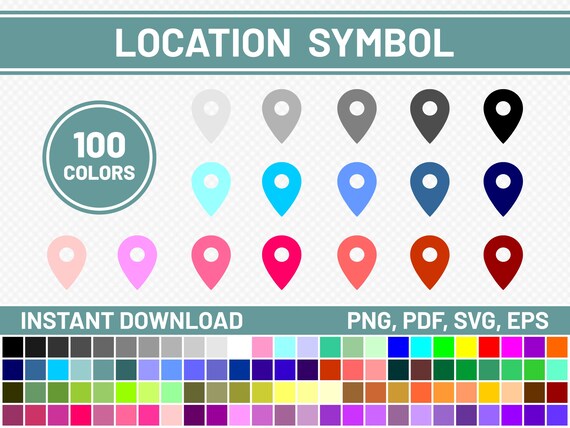Download 100 Location Svg File Commercial Use Svg Icon Svg Bundle Etsy PSD Mockup Templates