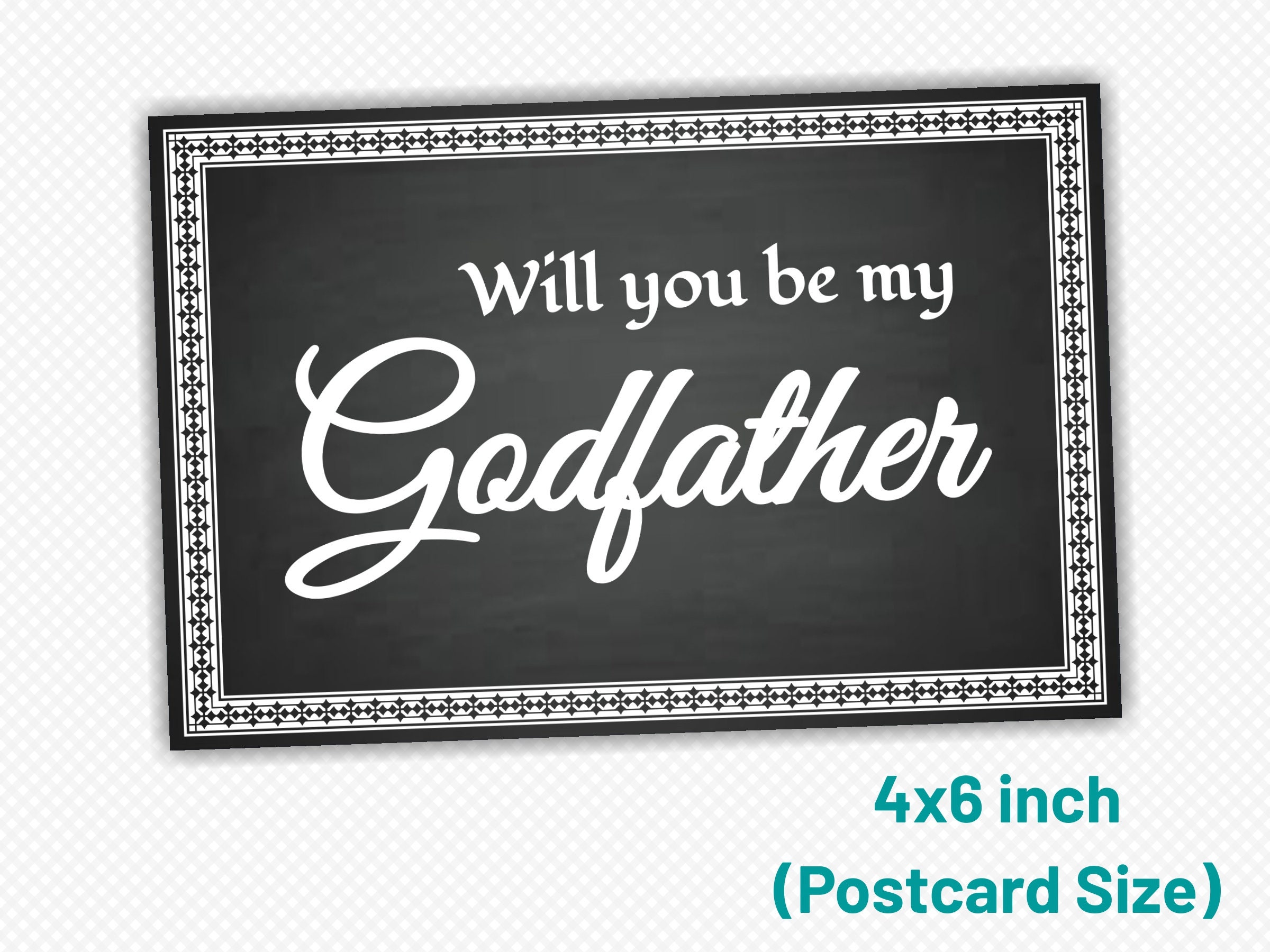 Will You Be My Godfather Digital Card Printable Card - Etsy España