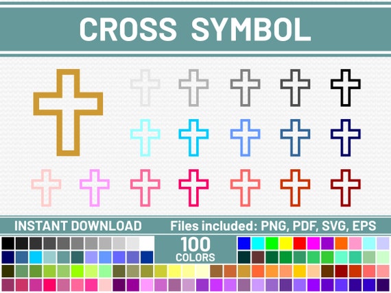 100 Cross Svg File Commercial Use Svg Christian Svg Bundle Etsy
