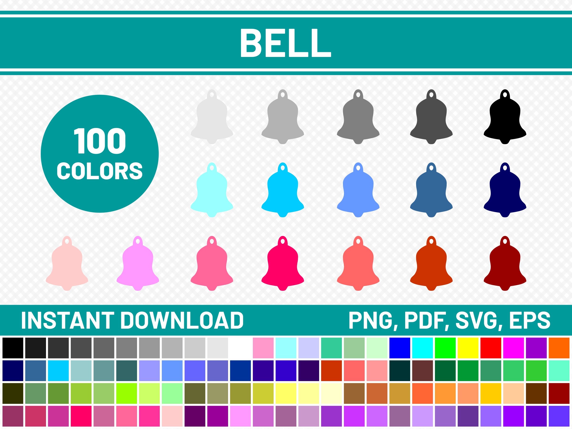 Download 100 Christmas Bell SVG Files Commercial Use SVG Bundle ...