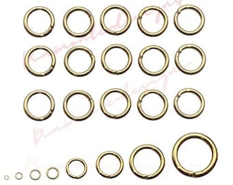 6mm Gold Plated Jump Rings Jewellery Findings Craft Beading UK