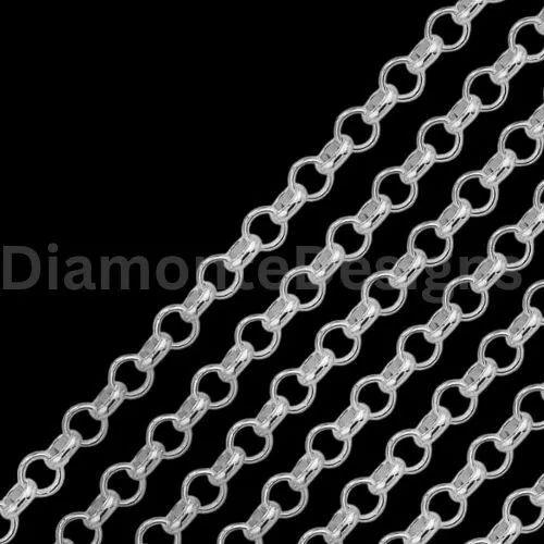 304 Stainless Steel 3mm X 3mm Rolo Chain Belcher Chain Tarnish ...