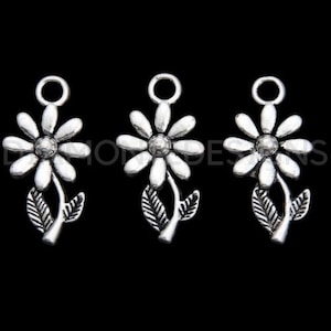 20 Pcs Tibetan Silver Daisy Flower Charm 20mm Jewellery Pendant Beading A216