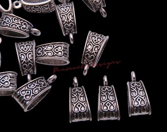 30 piezas de plata tibetana celta europea fianzas huecas joyería Abalorios Artesanía J224