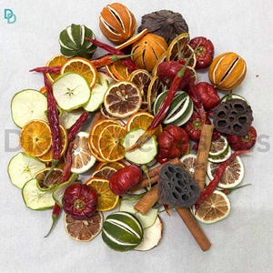 Mix de frutas secas de Natal/Halloween - Decoração para casa/Festas festivas/Fatias de laranja de Natal, abóboras, pinhas, laranja inteira de Natal