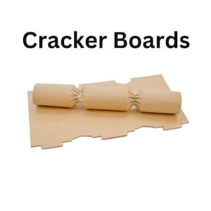 Tableros de galletas navideñas: tableros Kraft reciclados ecológicos en blanco, actividad navideña para niños