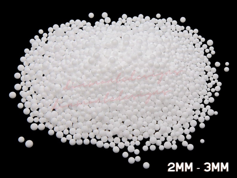 White Polystyrene Craft Styrofoam Filler Beads Handicraft Etsy UK