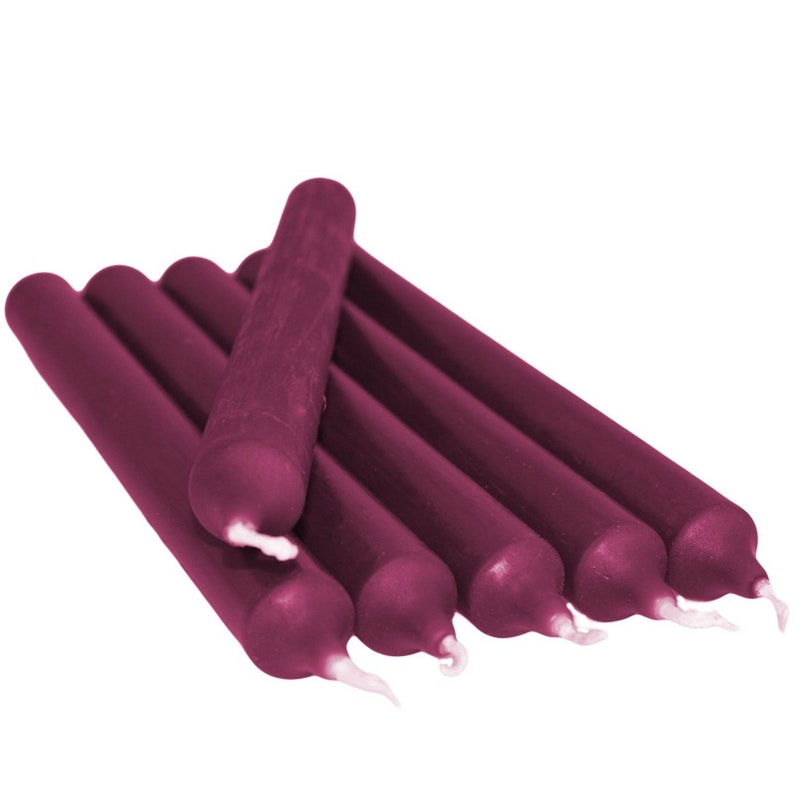 Plum Dinner Bistro Candles NONDRIP Tapered Candels Home Party Etsy