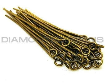 28mm Antique Bronze Coloured Eye Pins Jewellery Findings Craft