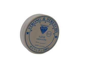 1 rollo 0,5 mm fuerte &stretchy cristal claro elástico hilo de abalorios stretch UK
