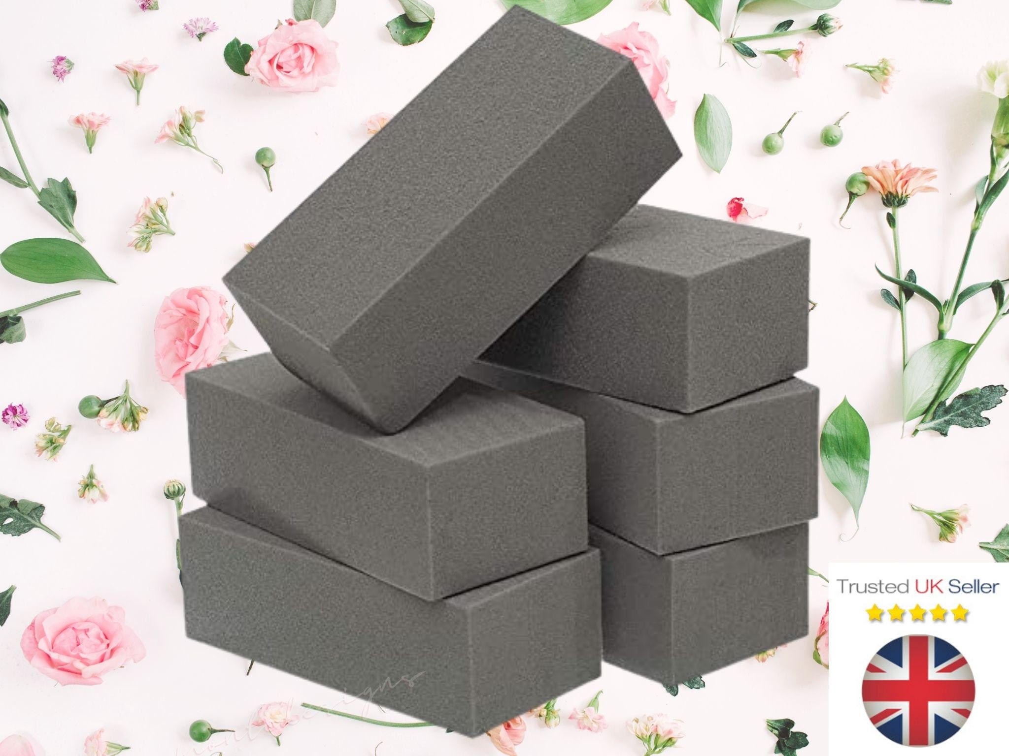 Oasis Floral Foam Bricks x4 Wet Wedding Flowers Block Florist Supplies