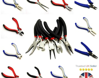 Black Jewellery Making Pliers DIY Craft Tools UK Seller - Bent Chain Round Nose etc