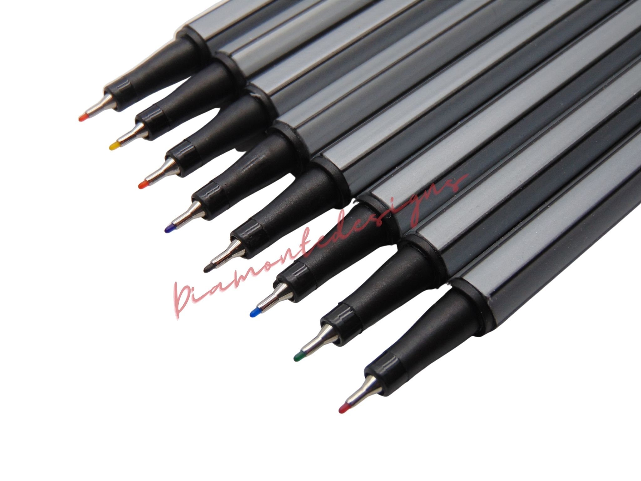 24 Fineliner Colouring Pens Set Fine Point Pens 0.4mm Assorted Colours,  Fineliners Coloured Pens Drawing Pens -  Israel