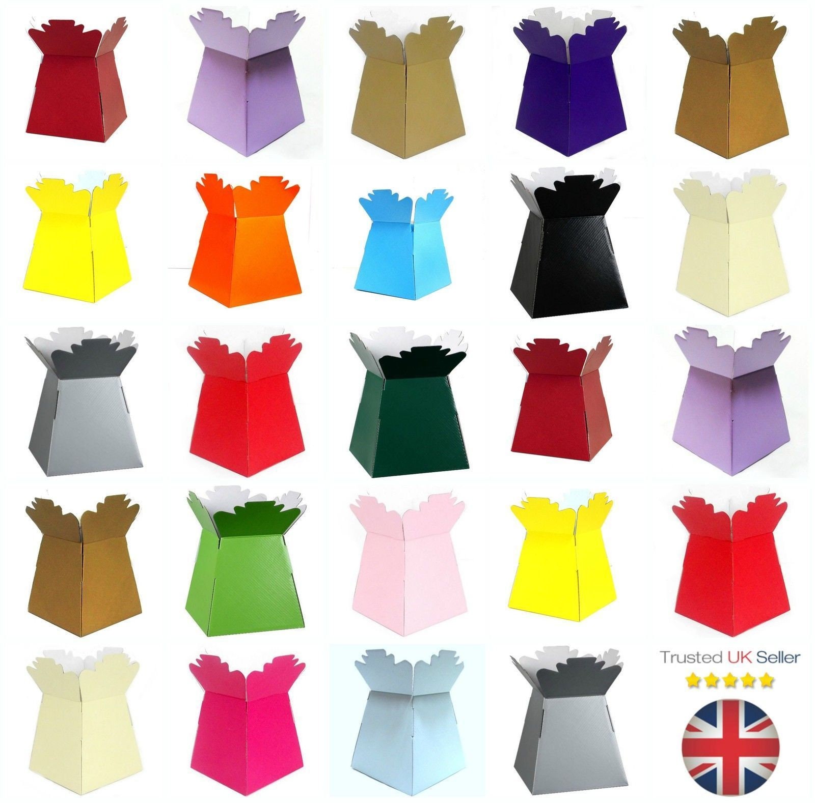 Living Vases Florist Bouquet Box Flower Plant Aqua Sweet Boxes Etsy