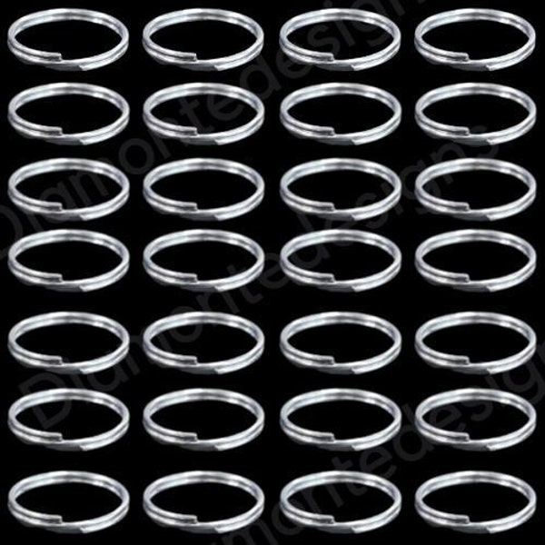 6mm Silver Plated Jewellery Split Rings Findings Craft Connector Beading