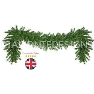 Xmas Artificial Pine Green Spruce Christmas Fire Garland tree pines 2.7 meters - 9ft x 28cm UK