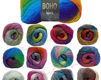 Cygnet Boho Spirit Knitting Yarn / Wool - 100g DK Aran Knit Ball Arun UK SELLER