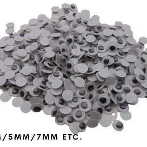 Googly Wibbly Wobbly Eyes Top Quality Kids Art Craft Toys 4mm 5mm 7mm 10mm
