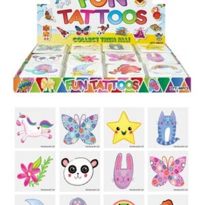 72 Farm Animal Temporary Tattoos - 6 Bags Of 12 For Party Favors & Pinata Fillers