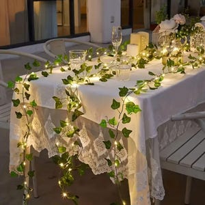 6ft & 8ft  Artificial Trailing Ivy Vine Leaf Garland Fern Greenery Plants Foliage