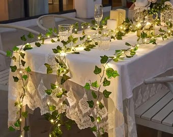 6ft & 8ft  Artificial Trailing Ivy Vine Leaf Garland Fern Greenery Plants Foliage