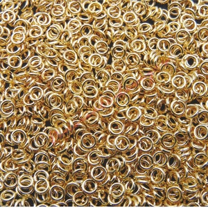 250 Pcs 3.5mm Gold Plated Open Jump ring Connector Jewellery Findings E106