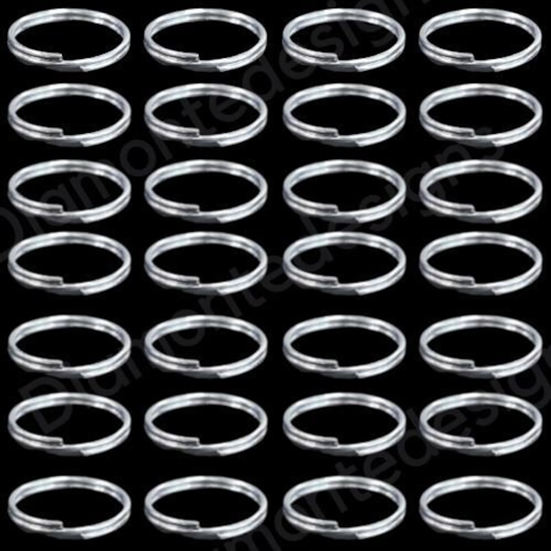 14mm Silver Plated Large Split Rings Jewellery Craft Findings Beading
