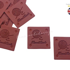 Leather Patches Rectangle Blank Leather Patches , PU Leather Patch, Faux  Leather Tags 