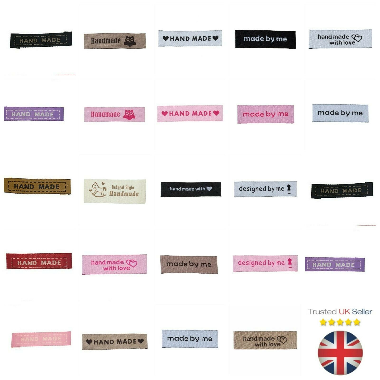 Zasvec 42 Pièces Etiquette en Tissu Fait Main Étiquettes Vêtements Fait  Main Étiquettes en Tissu Étiquettes en Textile Etiquette Tissées Bricolage  Étiquettes pour DIY Couture Accessoire Beige : : Fournitures de  bureau