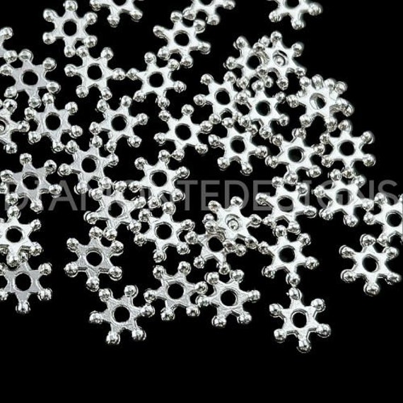 WANM Distanziatori Perline Perle Perle Di Fiocco Di Neve 4,5