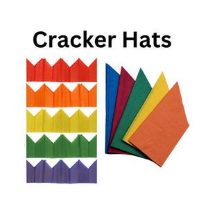 Cappelli di cracker di Natale - Cappello a corona di carta velina - Attività natalizie per bambini