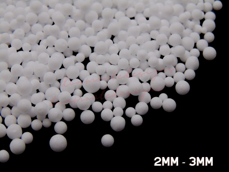 White Polystyrene Craft Styrofoam Filler Beads Handicraft Etsy UK