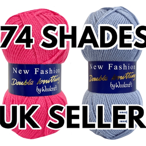 Woolcraft New Fashion DK Knitting Yarn / Wool - 100g Double Knit
