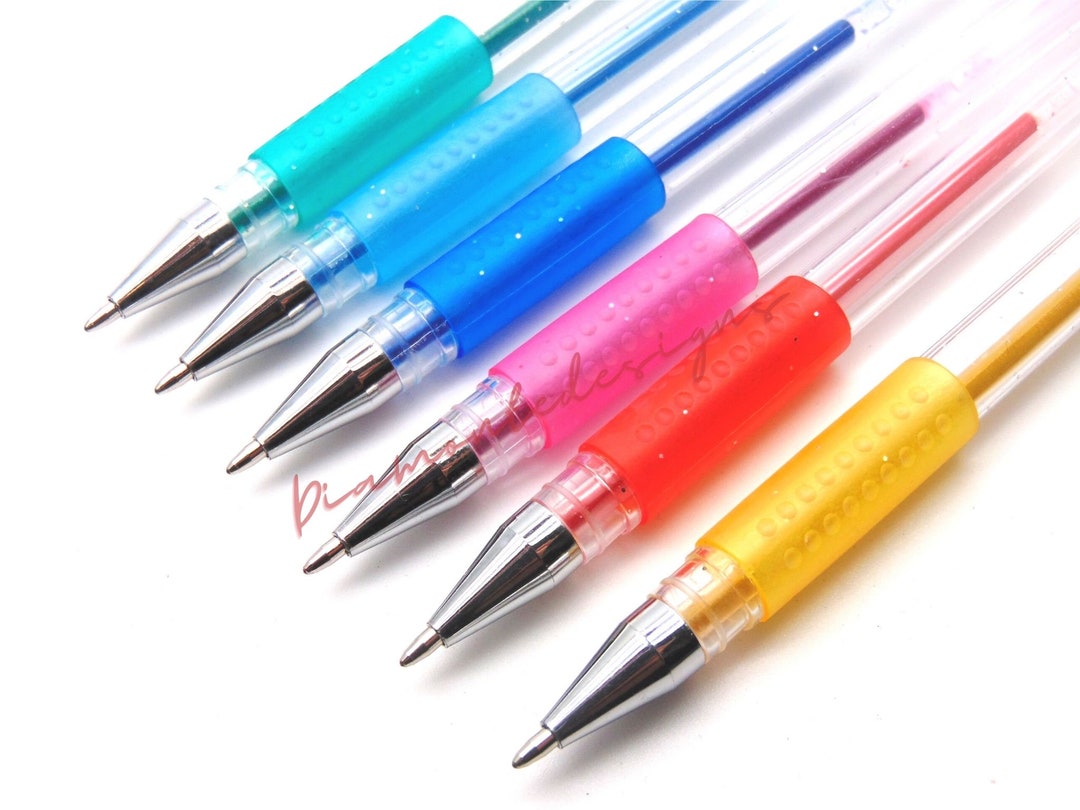Glitzer-Gelstifte Mit 1,0 Mm Spitze – 10 Lebhafte Farben, Perfekt Zum Schreiben & Malen