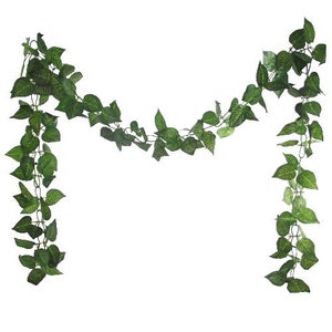 Premium 8ft Artificial Trailing Ivy Vine Leaf Garland Fern Greenery Plants Foliage Chainlink