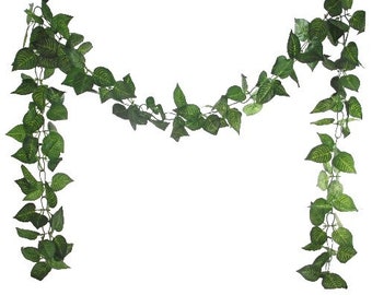 Premium 8ft Artificial Trailing Ivy Vine Leaf Garland Fern Greenery Plants Foliage Chainlink