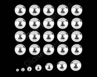 3mm Smooth Silver Plated Spacer Beads Craft Jewellery Findings Beading