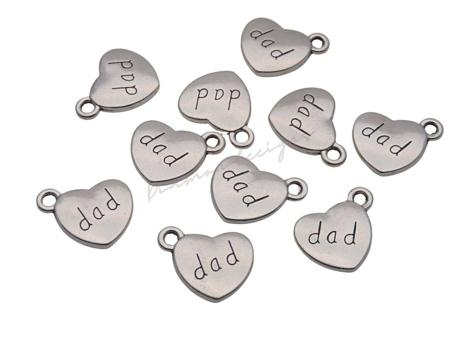 8 PCS Gold Color Alloy 18x15mm Hollow Design Heart Charms Pendant