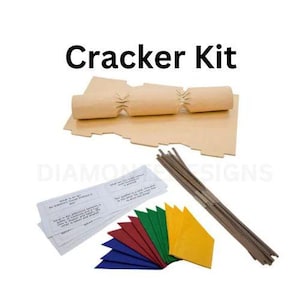 Kerstcracker Kit / Kits DIY Rustiek Natuurlijk Maak je eigen kerstknutsels Snaps Pulls Bangs Maak je eigen kerstfeestje