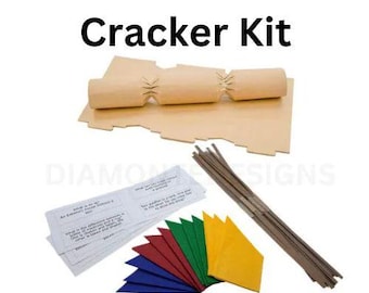 Christmas Cracker Kit / Kits DIY Rustic Natural Make your own Xmas Craft Snaps Pulls Bangs Make / Build Your Own Xmas Party Snap