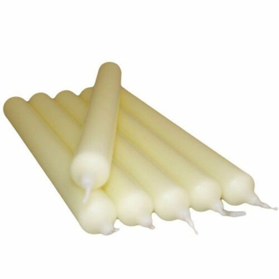 Ivory Dinner Bistro Candles NONDRIP Tapered Candels Home Etsy