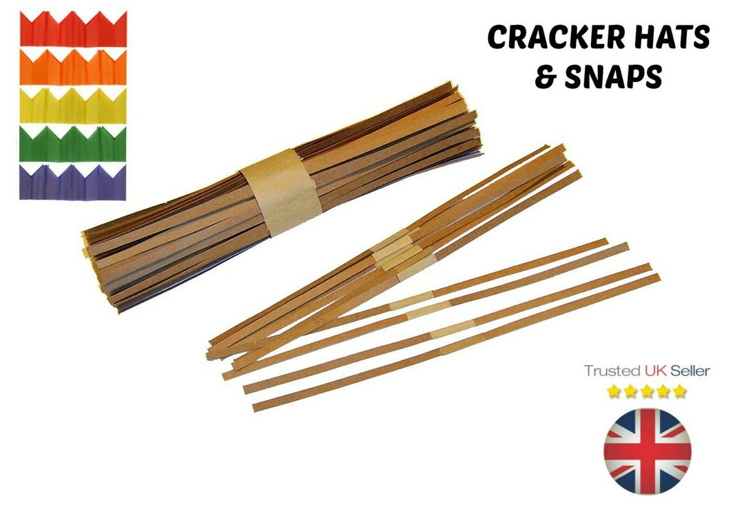 Christmas Cracker SNAPS & HATS Pulls Bangs Make / Build Your Own Xmas