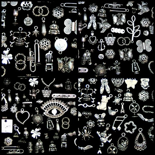 30g Tibetan Silver Mixed Charms Beads Jewellery Making Crafts Etsy UK