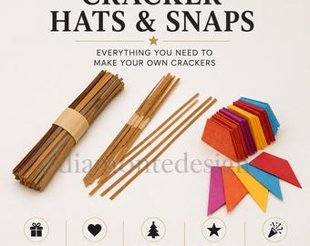 Christmas Cracker SNAPS & CATS Pulls Pony Make / Build eigenen Xmas Party Snap