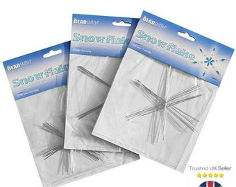 Beadsmith Wire Snowflake Christmas Wedding Wire Form Decoration Kit DIY - UK
