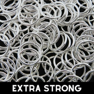 20 x Stainless Steel 18mm x 2.5mm Jump Rings - Heavy Gauge Flush Cut