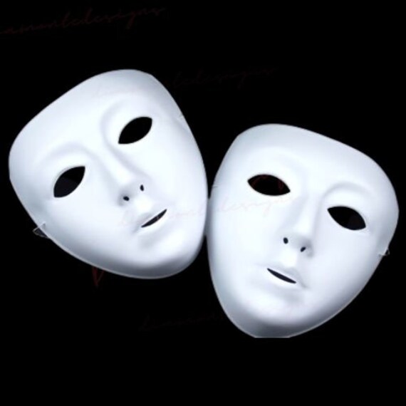 Fun World Adult Blank Mask - White, 1 ct - Baker's