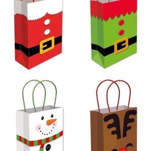Bright Printed Paper Party Gift Bags With Handles – Kids Birthday Loot Bags – Choose Your Color