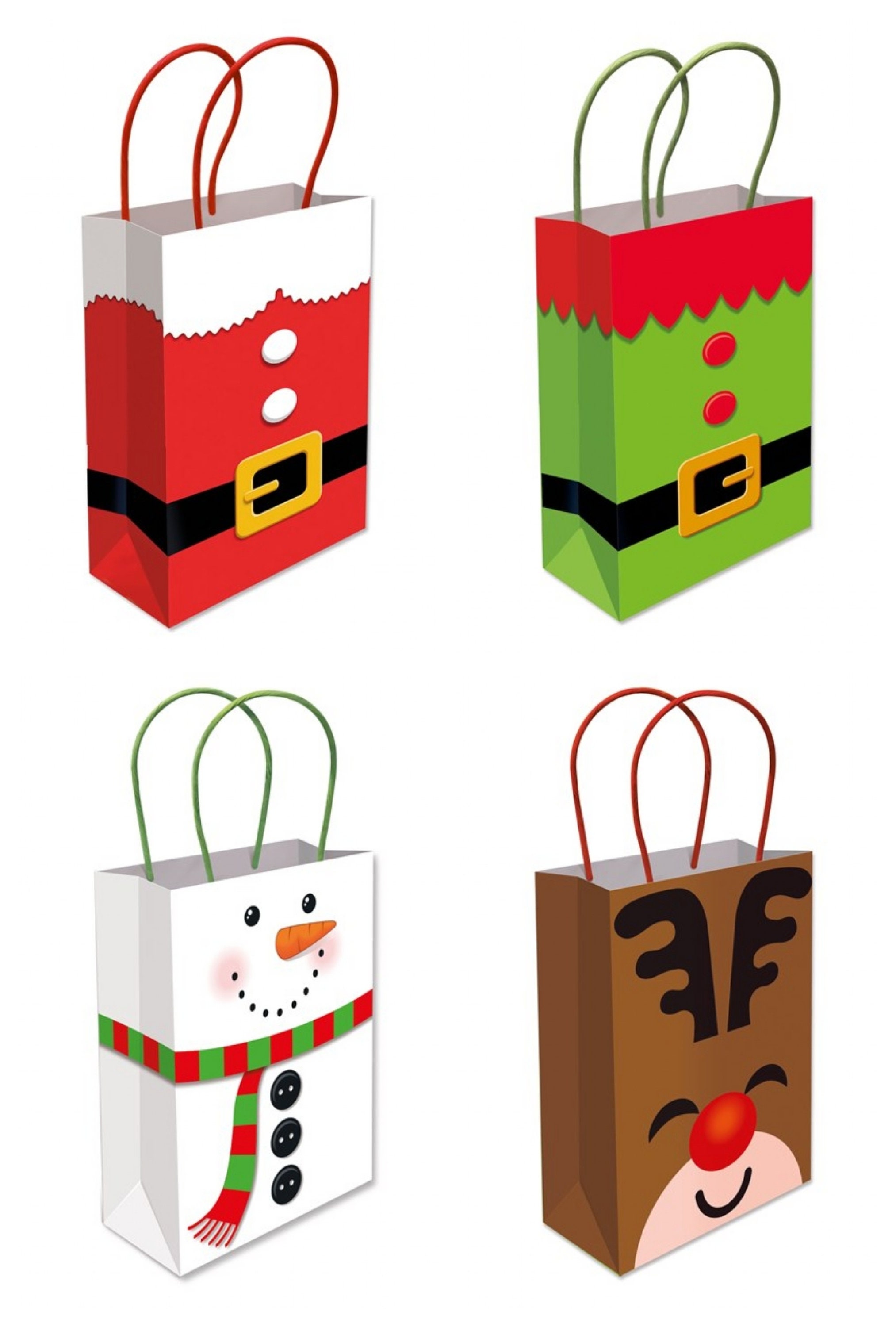 Bright Paper Party Gift Bags With Handles Kids Adults Xmas Etsy UK