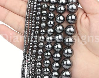 DICOSMETIC 60 perline rotonde in acciaio inox, 8 mm, distanziatori lisci, distanziatori lisci, fori grandi, senza cuciture, per la creazione di gioielli fai da te, foro: 4 mm